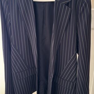 a new day Navy Pinstripe Women's Blazer